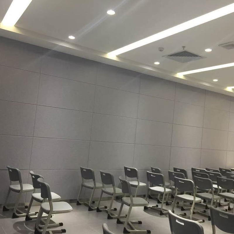 Papan Penyerap Suara Serat Poliester Beralur Tahan Api, untuk Perawatan Akustik Bioskop/KTV