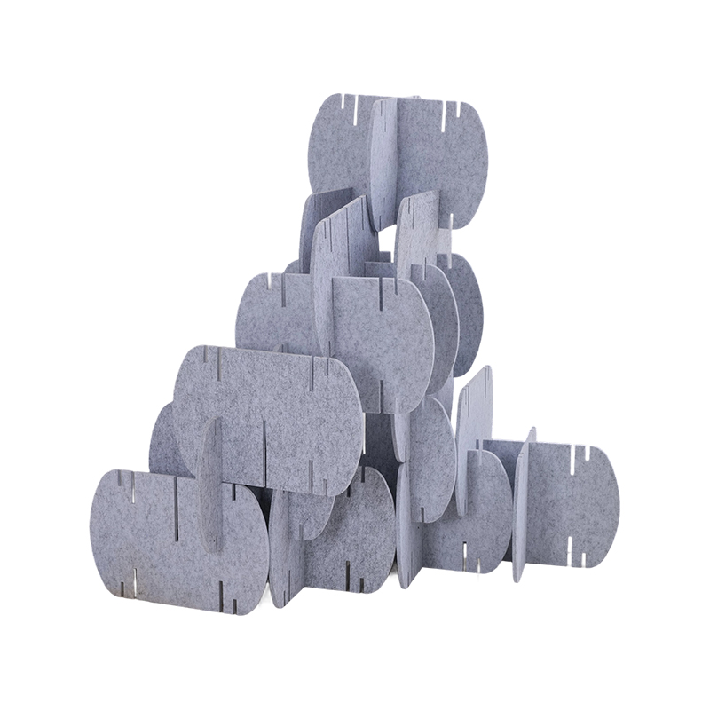 Panel Akustik Ramah Lingkungan untuk Pembatas Ruangan Partisi Kantor Berbalut Kain Desain Interior Komersial