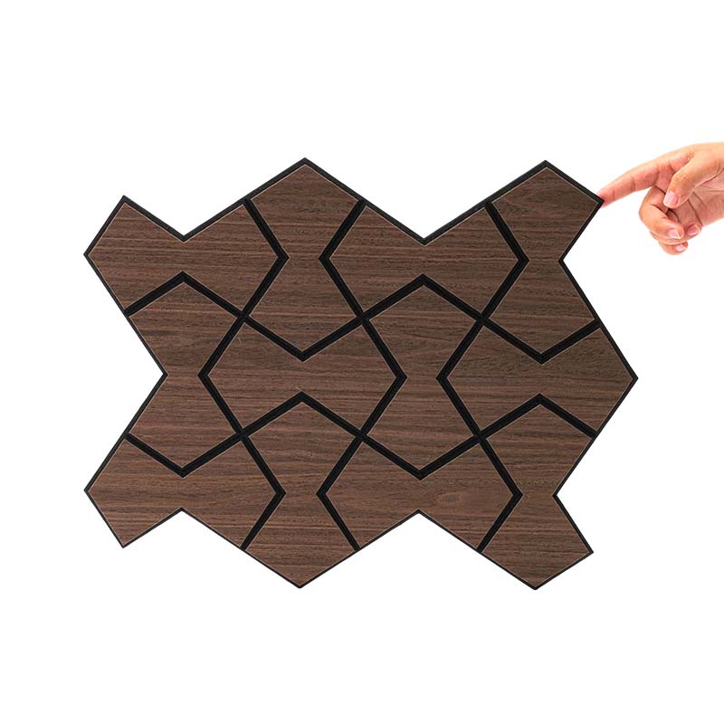 Panel Dinding Slat Veneer Kayu Akustik Spesonic untuk Dekorasi Dinding Interior dan Langit-langit