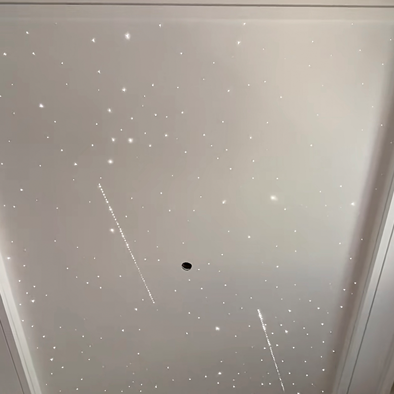 Desain Model 3D Modern untuk Hotel Panel Cahaya Bintang Sekitar Remote Control Langit-langit Peregangan Akustik Serat Optik Warna-warni Desain Model 3D Modern untuk Hotel Panel Cahaya Bintang Sekitar Remote Control Langit-langit Peregangan Akustik Serat Optik Warna-warni