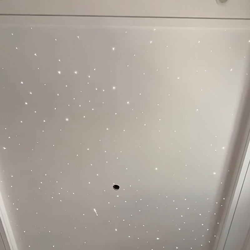 Desain Model 3D Modern untuk Hotel Panel Cahaya Bintang Sekitar Remote Control Langit-langit Peregangan Akustik Serat Optik Warna-warni Desain Model 3D Modern untuk Hotel Panel Cahaya Bintang Sekitar Remote Control Langit-langit Peregangan Akustik Serat Optik Warna-warni