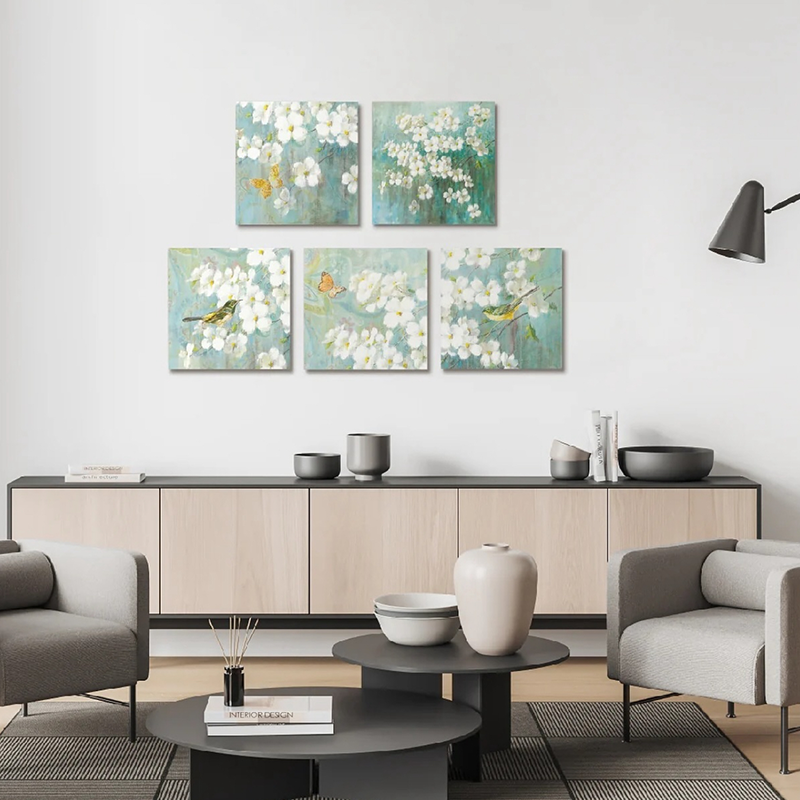 Mural Panel Akustik Perpindahan Panas Gaya Modern - HD, Penyerap Suara, untuk Kamar Tidur/Ruang Tamu