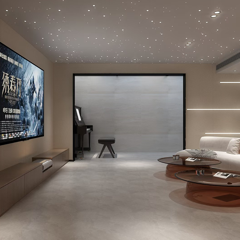 Home Theater Modern & Menyerap Suara - Pemasangan yang Dapat Disesuaikan dan Mudah untuk Kamar Tidur/Ruang Keluarga